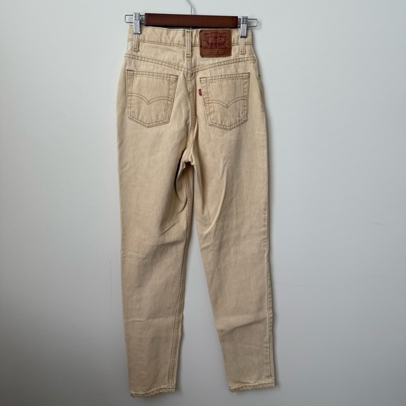 Vintage Levi’s Yellow‎ Denim From 1992 Size 3 - Picture 2 of 8
